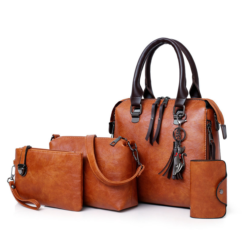 women bag sets leather shoulder bag leather pu women shoulder bag set